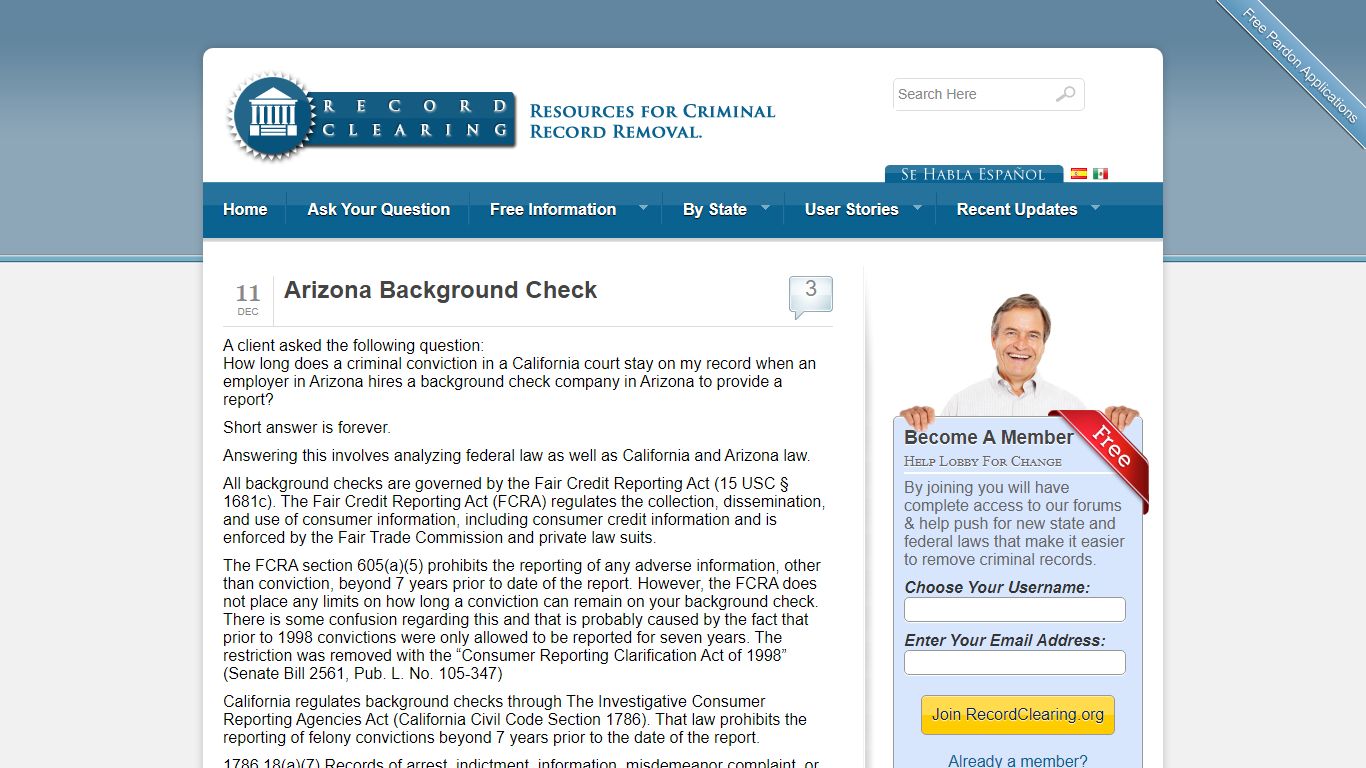 Arizona Background Check - Free Criminal Record Clearing and ...